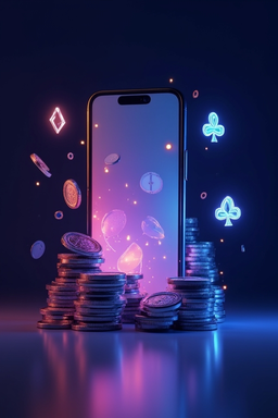Phone showing the jackpot raider app